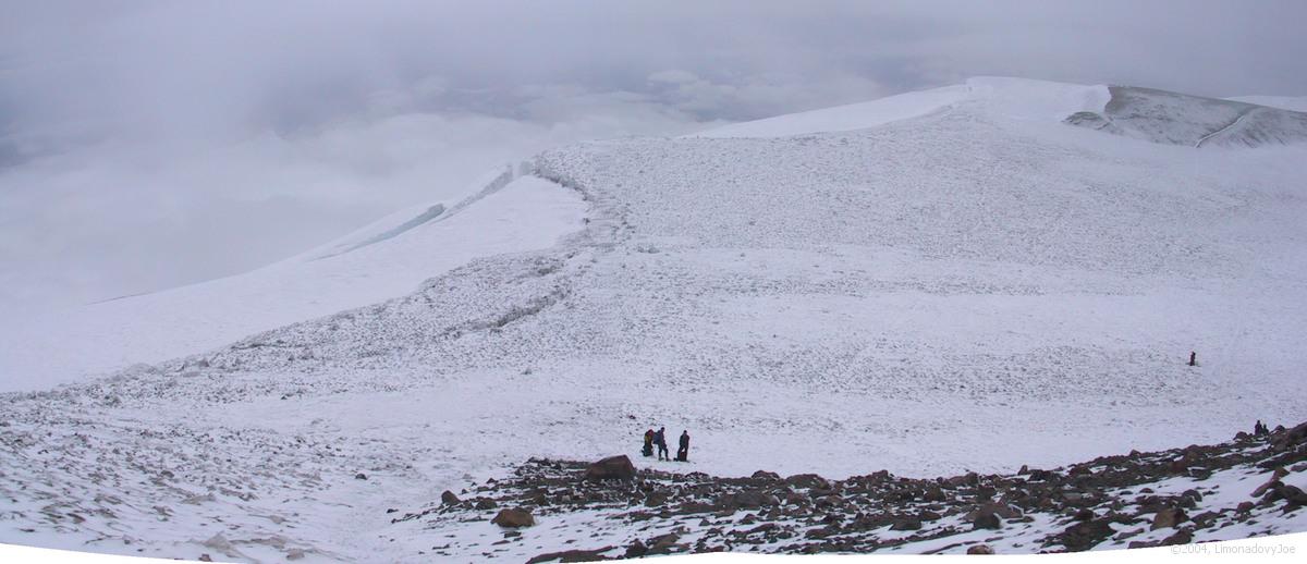 Below false summit, Pikers Peak in the background