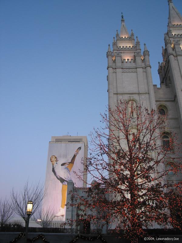 Mormonsk katedrla s bruslakou