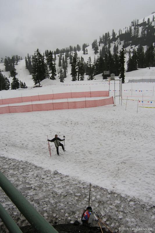 The XC ski/downhill/run start and finish 