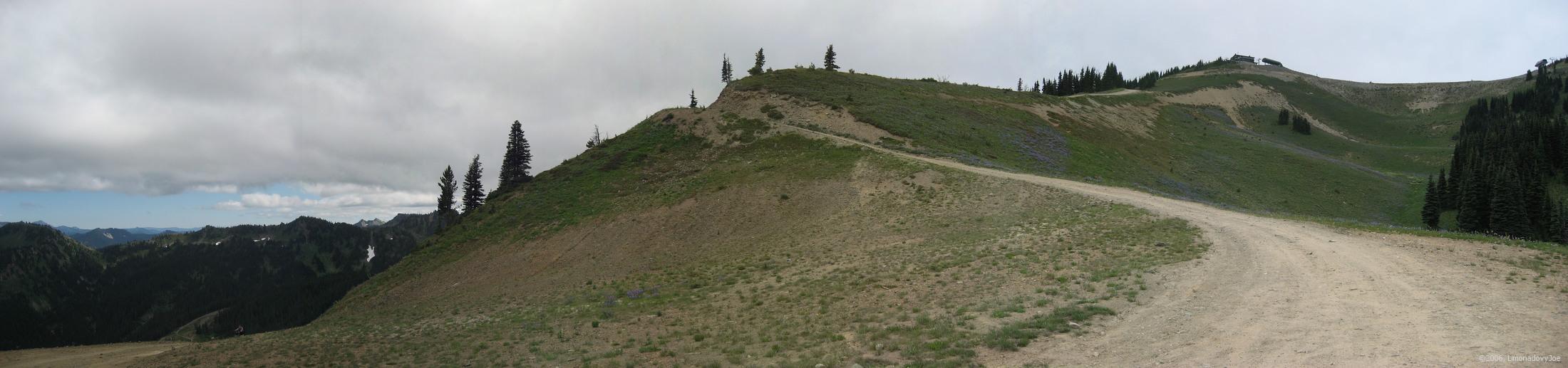 on the ridge to REX upper station